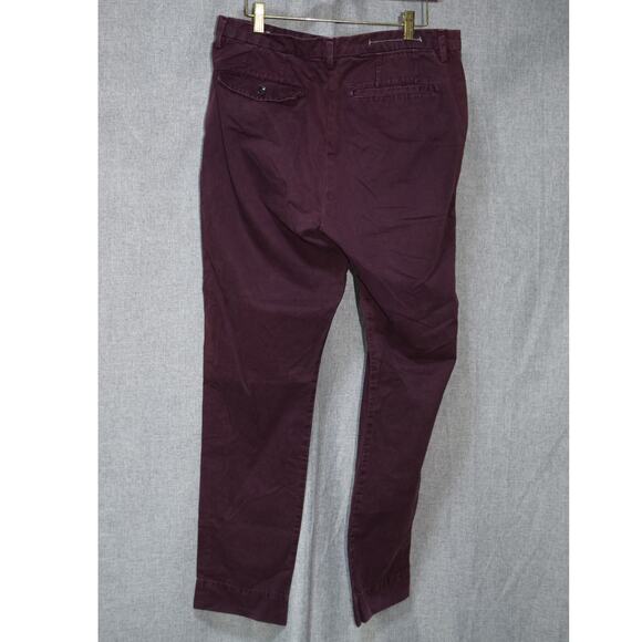 HOPE Stockholm Men’s Dylan Trousers Deep Plum Burgundy Size 48 - Picture 3 of 3